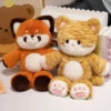 Tomo & Mikan The Cat & Red Panda Plush Buddies -Kawaii Store kawaiies plushies plush softtoy tomo mikan the cat red panda plush buddies soft toy 774035