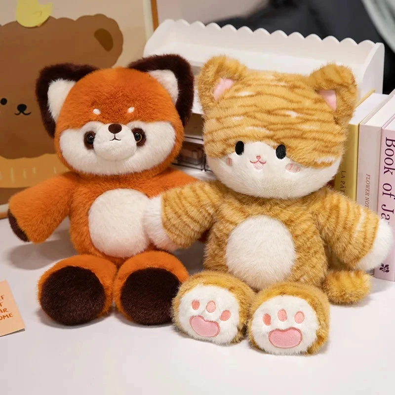 Tomo & Mikan The Cat & Red Panda Plush Buddies 3 Tomo & Mikan The Cat & Red Panda Plush Buddies