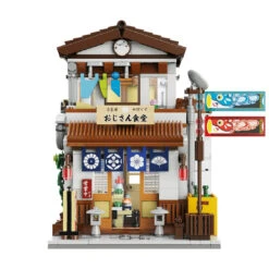 Traditional Local Japanese Restaurant LED Building Set -Kawaii Store kawaiies plushies plush softtoy traditional local japanese restaurant led building set build it 414907