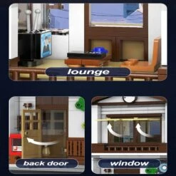 Traditional Local Japanese Restaurant LED Building Set -Kawaii Store kawaiies plushies plush softtoy traditional local japanese restaurant led building set build it 440101