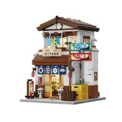 Traditional Local Japanese Restaurant LED Building Set -Kawaii Store kawaiies plushies plush softtoy traditional local japanese restaurant led building set build it no box 981414