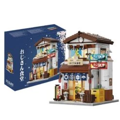 Traditional Local Japanese Restaurant LED Building Set -Kawaii Store kawaiies plushies plush softtoy traditional local japanese restaurant led building set build it with box 765879