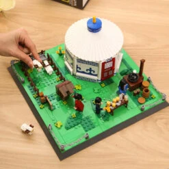 Traditional Mongolian Ger Building Blocks -Kawaii Store kawaiies plushies plush softtoy traditional mongolian ger building blocks build it 206068