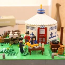 Traditional Mongolian Ger Building Blocks -Kawaii Store kawaiies plushies plush softtoy traditional mongolian ger building blocks build it 599941