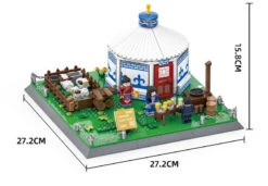 Traditional Mongolian Ger Building Blocks -Kawaii Store kawaiies plushies plush softtoy traditional mongolian ger building blocks build it 848826