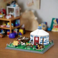 Traditional Mongolian Ger Building Blocks -Kawaii Store kawaiies plushies plush softtoy traditional mongolian ger building blocks build it 973398