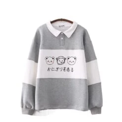 Apparel Two-Tone Blue Gray Trip Bears Unisex Sweatshirts -Kawaii Store kawaiies plushies plush softtoy two tone blue gray trip bears unisex sweatshirts new hoodies gray 780468
