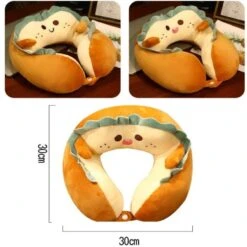U-Shaped Travel Neck Support Pillow Kawaii Edition -Kawaii Store kawaiies plushies plush softtoy u shaped travel neck support pillow kawaii edition new pillows 364598