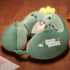 U-Shaped Travel Neck Support Pillow Kawaii Edition -Kawaii Store kawaiies plushies plush softtoy u shaped travel neck support pillow kawaii edition new pillows dinosaur 684390