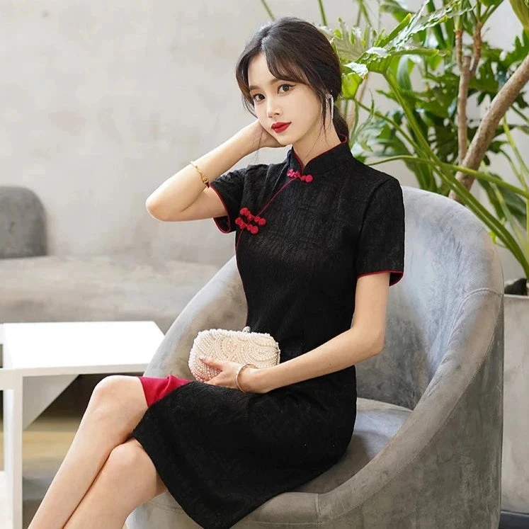 Apparel Vintage Chinese Traditional Qipao Cheongsam Dress 11 Apparel Vintage Chinese Traditional Qipao Cheongsam Dress - Image 9