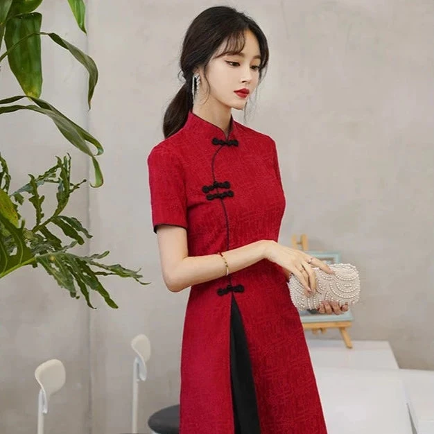 Apparel Vintage Chinese Traditional Qipao Cheongsam Dress 21 Apparel Vintage Chinese Traditional Qipao Cheongsam Dress - Image 19