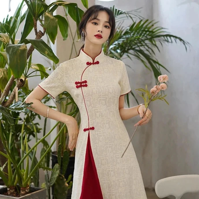 Apparel Vintage Chinese Traditional Qipao Cheongsam Dress 13 Apparel Vintage Chinese Traditional Qipao Cheongsam Dress - Image 11