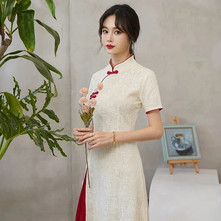 Apparel Vintage Chinese Traditional Qipao Cheongsam Dress 14 Apparel Vintage Chinese Traditional Qipao Cheongsam Dress - Image 12