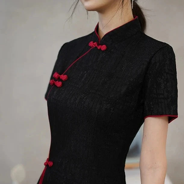 Apparel Vintage Chinese Traditional Qipao Cheongsam Dress 10 Apparel Vintage Chinese Traditional Qipao Cheongsam Dress - Image 8