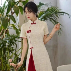 Apparel Vintage Chinese Traditional Qipao Cheongsam Dress 36 Apparel Vintage Chinese Traditional Qipao Cheongsam Dress -Kawaii Store kawaiies plushies plush softtoy vintage chinese traditional qipao cheongsam dress apparel 797153