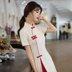 Apparel Vintage Chinese Traditional Qipao Cheongsam Dress 34 Apparel Vintage Chinese Traditional Qipao Cheongsam Dress -Kawaii Store kawaiies plushies plush softtoy vintage chinese traditional qipao cheongsam dress apparel 901973