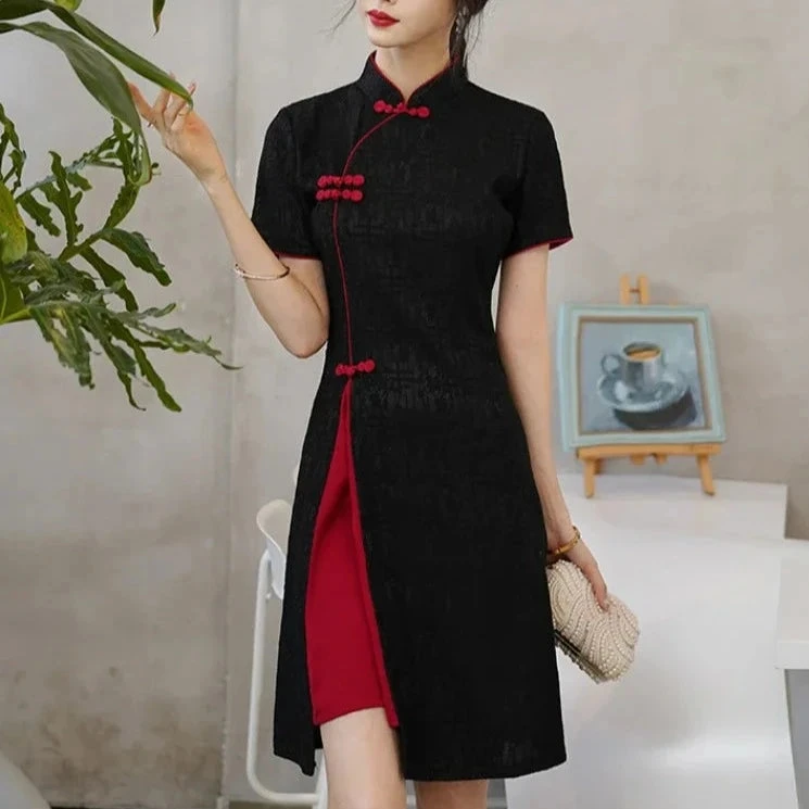Apparel Vintage Chinese Traditional Qipao Cheongsam Dress 7 Apparel Vintage Chinese Traditional Qipao Cheongsam Dress - Image 5