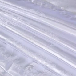 Vintage White Cream Jacquard Bedding Set Luxury 17 Vintage White Cream Jacquard Bedding Set Luxury -Kawaii Store kawaiies plushies plush softtoy vintage white cream jacquard bedding set luxury bedding sets 212660