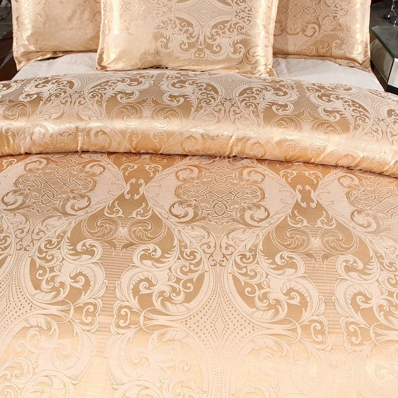 Vintage White Cream Jacquard Bedding Set Luxury 6 Vintage White Cream Jacquard Bedding Set Luxury - Image 4