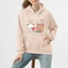 Apparel Watermelon Bears Part-Cotton Hoodie -Kawaii Store kawaiies plushies plush softtoy watermelon bears part cotton hoodie hoodies 703629