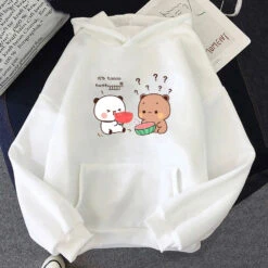 Apparel Watermelon Bears Part-Cotton Hoodie -Kawaii Store kawaiies plushies plush softtoy watermelon bears part cotton hoodie hoodies white s 307325