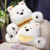 West Highland White Terrier Dog Resting Cushion Pillow Seat -Kawaii Store kawaiies plushies plush softtoy west highland white terrier dog resting cushion pillow seat soft toy 471594
