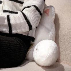 West Highland White Terrier Dog Resting Cushion Pillow Seat -Kawaii Store kawaiies plushies plush softtoy west highland white terrier dog resting cushion pillow seat soft toy 744542