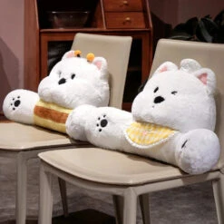 West Highland White Terrier Dog Resting Cushion Pillow Seat -Kawaii Store kawaiies plushies plush softtoy west highland white terrier dog resting cushion pillow seat soft toy 911159