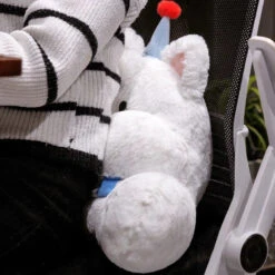 West Highland White Terrier Dog Resting Cushion Pillow Seat -Kawaii Store kawaiies plushies plush softtoy west highland white terrier dog resting cushion pillow seat soft toy 926420