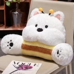 West Highland White Terrier Dog Resting Cushion Pillow Seat -Kawaii Store kawaiies plushies plush softtoy west highland white terrier dog resting cushion pillow seat soft toy bee 470146