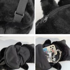 Whisper The Mini Skeleton Plush Backpack -Kawaii Store kawaiies plushies plush softtoy whisper the mini skeleton plush backpack bags 229366