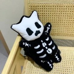 Whisper The Mini Skeleton Plush Backpack -Kawaii Store kawaiies plushies plush softtoy whisper the mini skeleton plush backpack bags 839480