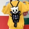 Whisper The Mini Skeleton Plush Backpack -Kawaii Store kawaiies plushies plush softtoy whisper the mini skeleton plush backpack bags default title 114445