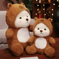 White Bear Capybara Costume Plushie -Kawaii Store kawaiies plushies plush softtoy white bear capybara costume plushie soft toy 780919