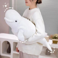 White Beluga Blue Whale Shark 75cm Plushies -Kawaii Store kawaiies plushies plush softtoy white beluga blue whale shark 75cm plushies soft toy 703487