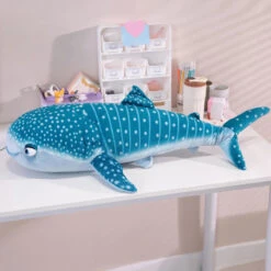 White Beluga Blue Whale Shark 75cm Plushies -Kawaii Store kawaiies plushies plush softtoy white beluga blue whale shark 75cm plushies soft toy 851508