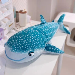 White Beluga Blue Whale Shark 75cm Plushies -Kawaii Store kawaiies plushies plush softtoy white beluga blue whale shark 75cm plushies soft toy whale shark 906450