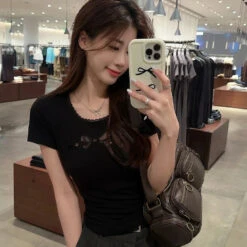 Apparel White Black Coquette Lace Bow Women's Top 41 Apparel White Black Coquette Lace Bow Women's Top -Kawaii Store kawaiies plushies plush softtoy white black coquette lace bow womens top apparel 666226