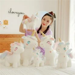 White Dreamy Unicorn Pony Plushie -Kawaii Store kawaiies plushies plush softtoy white dreamy unicorn pony plushie soft toy 451082