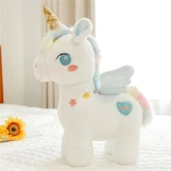 White Dreamy Unicorn Pony Plushie -Kawaii Store kawaiies plushies plush softtoy white dreamy unicorn pony plushie soft toy blue 14in 35cm 820930