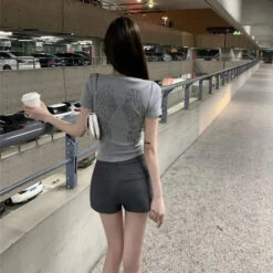 Apparel White Gray Winged Gem B Women's Tee -Kawaii Store kawaiies plushies plush softtoy white gray winged gem b womens tee apparel gray s 861846