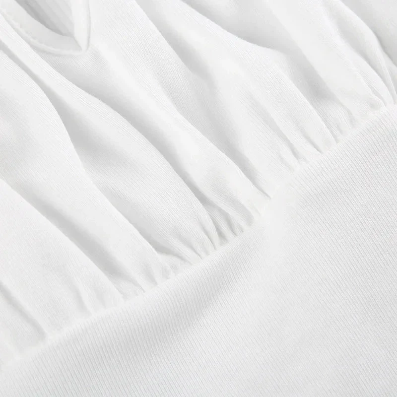 Apparel White Harajuku Laced Women's Long Sleeve Top 13 Apparel White Harajuku Laced Women's Long Sleeve Top - Image 11