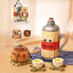 Wonders Of Asia Teatime Nano Building Set -Kawaii Store kawaiies plushies plush softtoy wonders of asia teatime nano building set new build it 994026