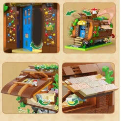 Wooden Train Carriage Home Building Blocks -Kawaii Store kawaiies plushies plush softtoy wooden train carriage home building blocks build it 749647