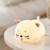 Yawning Cat LED Night Light -Kawaii Store kawaiies plushies plush softtoy yawning cat led night light new home decor 441286