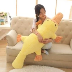 Yellow Kawaii Long Snuggly Platypus Plushie 17 Yellow Kawaii Long Snuggly Platypus Plushie -Kawaii Store kawaiies plushies plush softtoy yellow kawaii long snuggly platypus plushie soft toy 703846