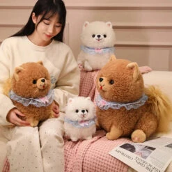 Yumi And Koji The Pomeranian Dog Plushies -Kawaii Store kawaiies plushies plush softtoy yumi and koji the pomeranian dog plushies soft toy 306466