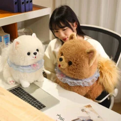 Yumi And Koji The Pomeranian Dog Plushies -Kawaii Store kawaiies plushies plush softtoy yumi and koji the pomeranian dog plushies soft toy 524198
