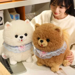 Yumi And Koji The Pomeranian Dog Plushies -Kawaii Store kawaiies plushies plush softtoy yumi and koji the pomeranian dog plushies soft toy 695398