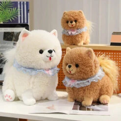 Yumi And Koji The Pomeranian Dog Plushies